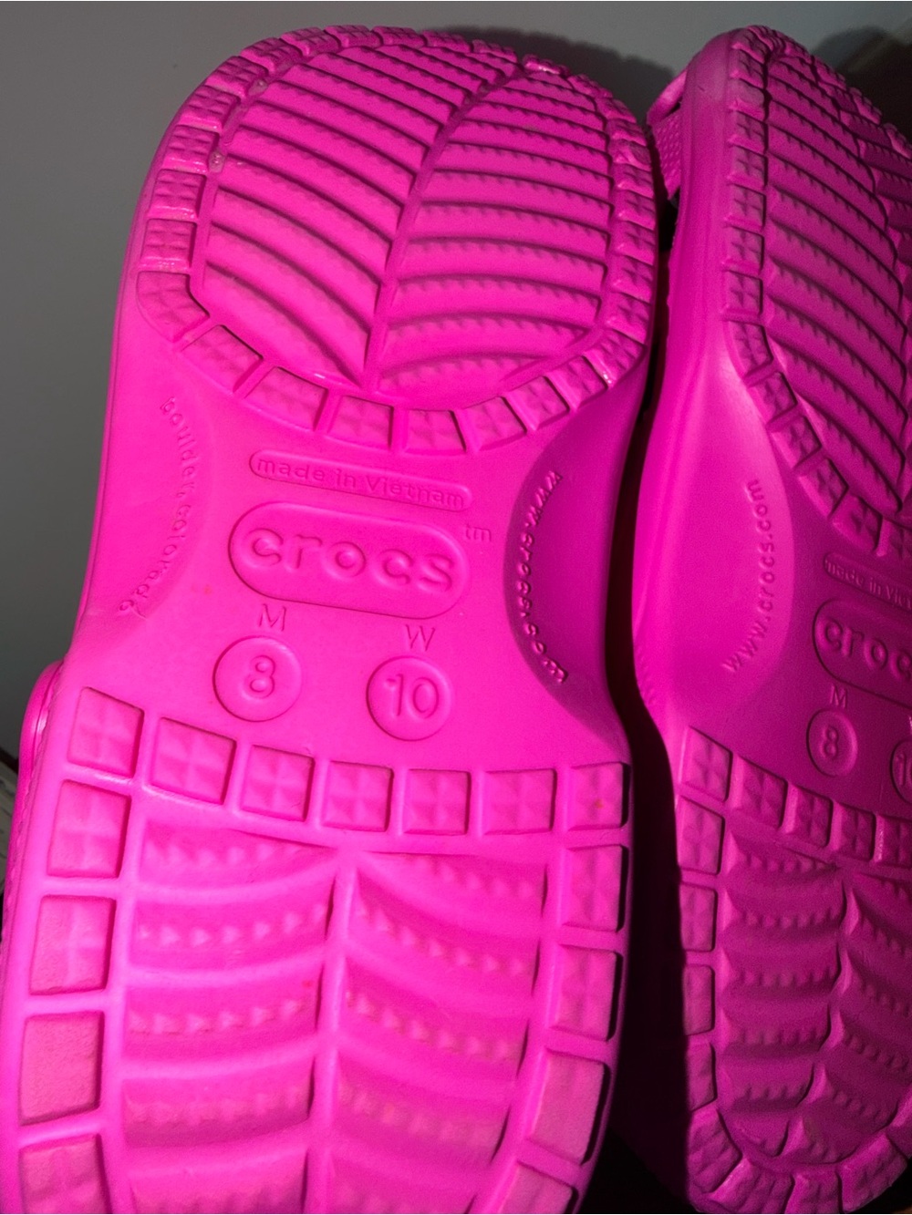 Crocs Adult Baya Clogs, Electric Pink, W10/M8 - Picture 6 of 8